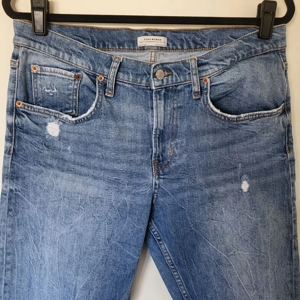 Zara Relaxed Fit High-Rise Jeans Women 10